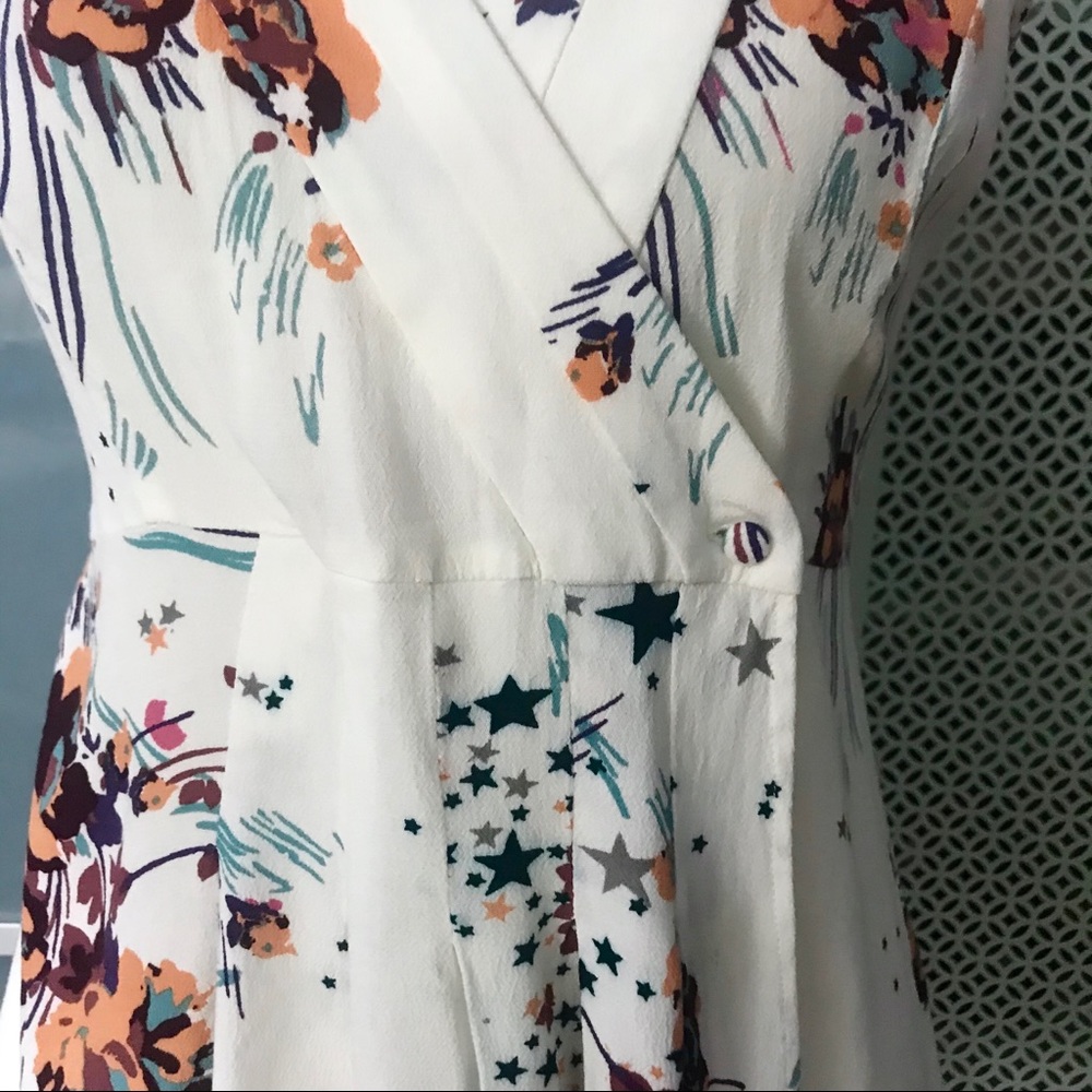 Free People Back to the Basics Floral Top in Ivory - Picture 3 of 6